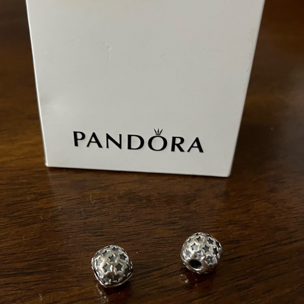 Pandora Silver Starry Charm Beads
